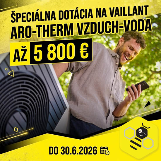 Dotácia Vaillant tepelné čerpadlo