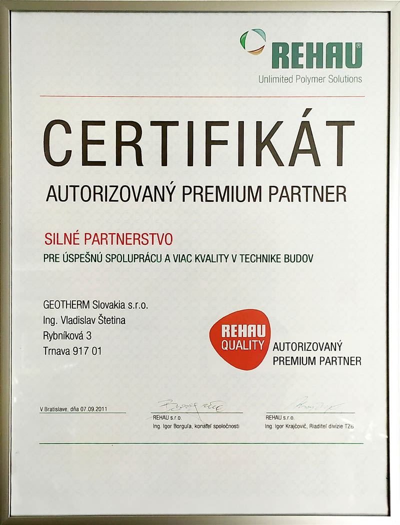 REHAU partner GEOTHERM