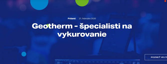 coneco 2020 geotherm vykurovanie