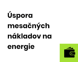 Úspora mesačných nákladov na energie