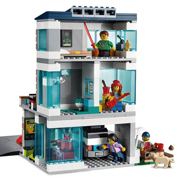 Lego stavebnica moderný dom