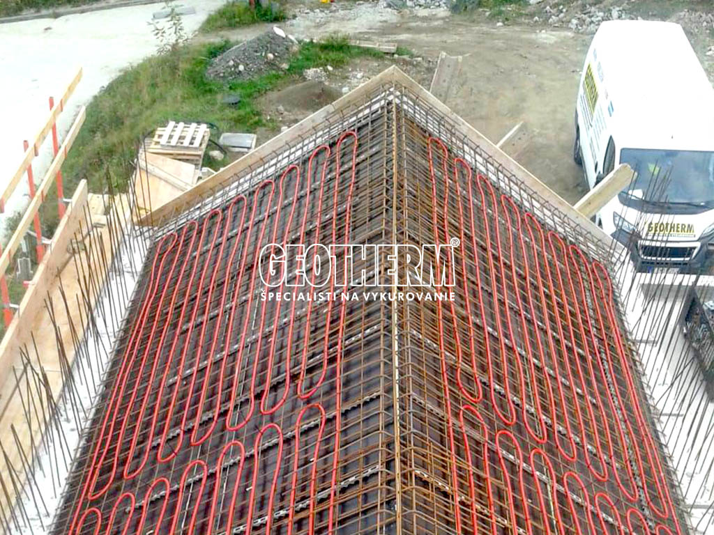 Temperovanie betónového jadra budovy