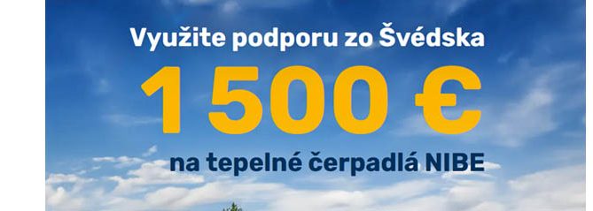 NIBE tepelné čerpadlo zľavnená cena AKCIA