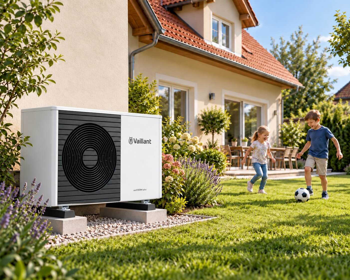 Tepelne-cerpadlo-Vaillant-aroTHERM-plus tepelné čerpadlo aroTHERM Vaillant v pri rodinnom dome